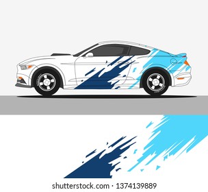 Rally car wrap vector designs