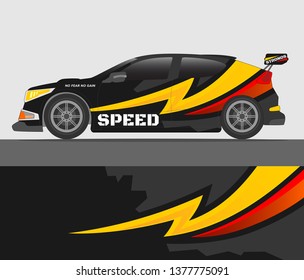 Rally car wrap vector designs. abstract livery for vehicle vinyl branding background
