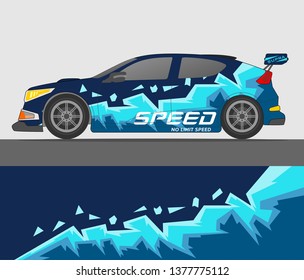 Rally car wrap vector designs. abstract livery for vehicle vinyl branding background