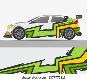 Rally car wrap vector designs. abstract livery for vehicle vinyl branding background
