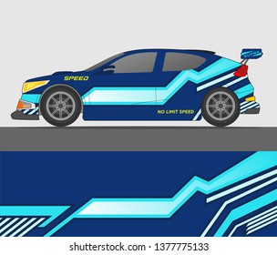 Rally car wrap vector designs. abstract livery for vehicle vinyl branding background