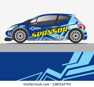 Rally car wrap vector designs.