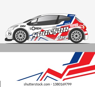 Rally car wrap vector designs.