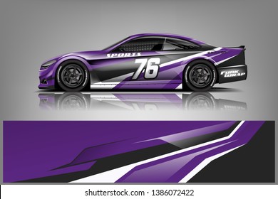 Rally car wrap vector designs. abstract livery for vehicle vinyl branding background dekal
