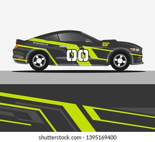 Rally car wrap vector designs