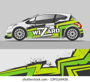 Rally car wrap vector designs