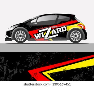 Rally car wrap vector designs