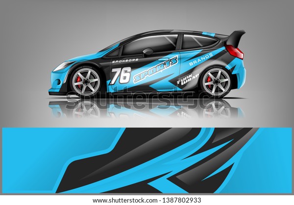Rally car wrap vector designs. abstract\
livery for vehicle vinyl branding background\
dekal