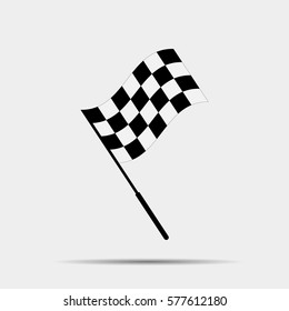 Rally Flag Icon illustration isolated vector sign symbol
