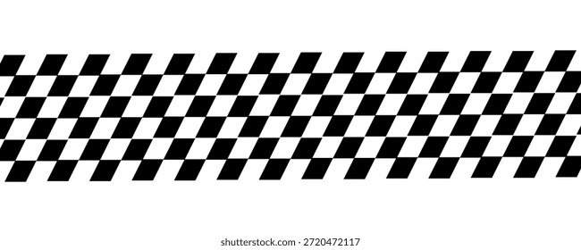 Rallye-Flag nahtlose Textur. Schachhintergrundmuster. schwarz-weißer quadratischer Hintergrund