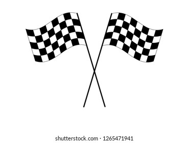 Rally flag. Starting flag. vector