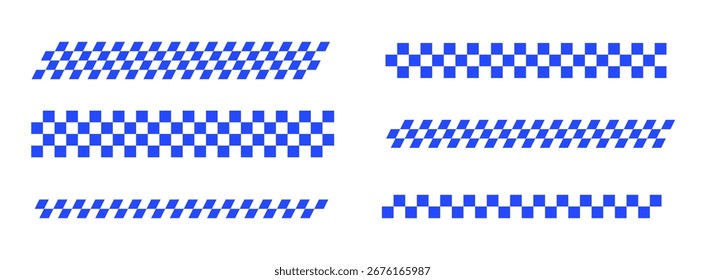 rally flag texture. chess background pattern. blue and white square texture.