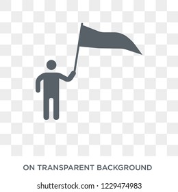 Rally icon. Trendy flat vector Rally icon on transparent background from business   collection. 