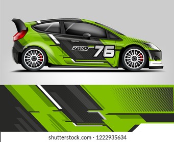 Rally Livery Design Racing Car Wrap Stock Vector (Royalty Free ...