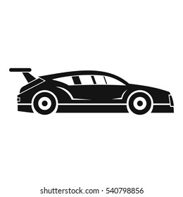 Rally racing car icon. Simple illustration of rally racing car vector icon for web