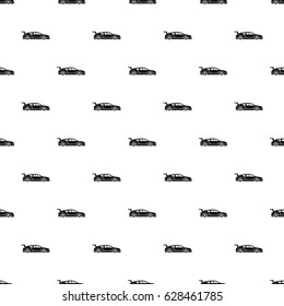 Rally racing car pattern seamless in simple style vector illustration