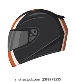 rally racing helmet vector isolated