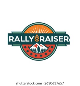 Rally Raiser NatureInspired Logo for Outdoor Adventure