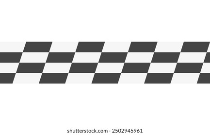Rally sport car competition seamless pattern. Race flag background