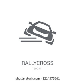 rallycross icon. Trendy rallycross logo concept on white background from Sport collection. Suitable for use on web apps, mobile apps and print media.