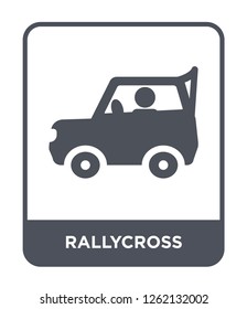 rallycross icon vector on white background, rallycross trendy filled icons from Sport collection, rallycross simple element illustration