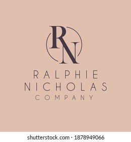 Ralphie Nicholas feminine,fashion and minimalist logo