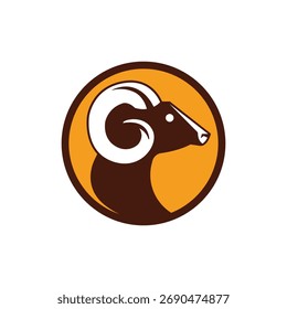 Widder Tier Vektor abstrakte Logo modernen Stil