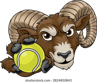 A ram billy or mountain goat bighorn sheep tennis sports team mascot