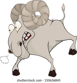 Ram. Cartoon 