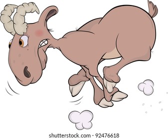 Ram. Cartoon