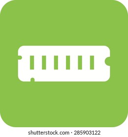 RAM, computer, circuit, board icon vector image. Can also be used for computer and hardware. Suitable for use on web apps, mobile apps and print media.