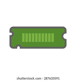 RAM, computer, circuit, board icon vector image. Can also be used for computer and hardware. Suitable for use on web apps, mobile apps and print media.