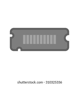 RAM, computer, circuit, board icon vector image. Can also be used for computer and hardware. Suitable for use on web apps, mobile apps and print media.