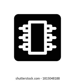 Icono Ram (Computadora Y Hardware) Vector de glifo