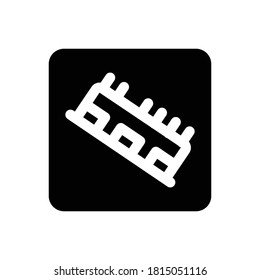 Ram (Computer And Hardware) icon Glyph vector