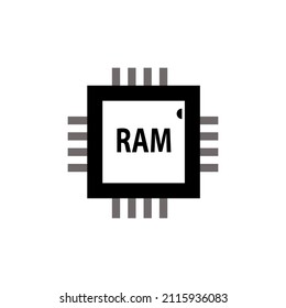 Ram Electronic Technology Themed Icon Stock Vector (Royalty Free ...