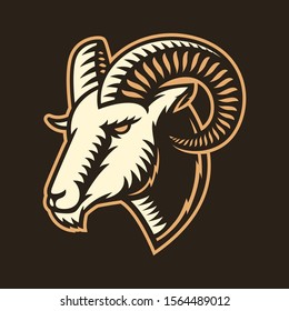 Ram, Goat, Sheep, lamb Logo Illustration