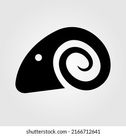 Ram Head Icon Isolated On White Background. Vector Illustration