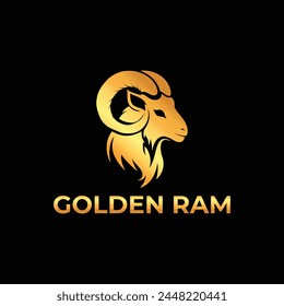 ram head icon vector logo