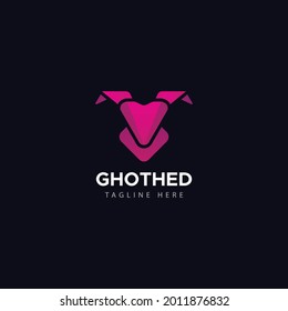 Ram head logo. Goat head logo. Editable vector illustration.
