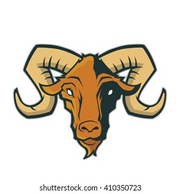 Ram head mascot