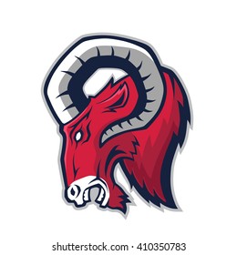 Ram Head Mascot