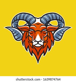 Ram Head Mascot Animal Series Logo Stock Vector (Royalty Free ...