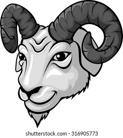 Ram head mascot illustration