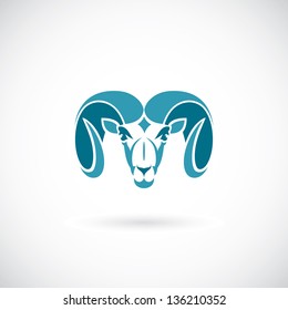 Ram Head - Vector Illustration