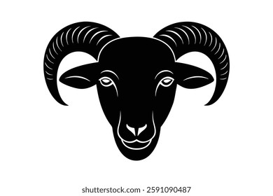 ram headd clipart vector illustration