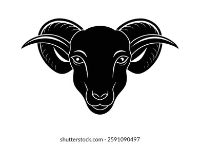 ram headd clipart vector illustration