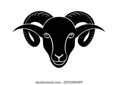 ram headd clipart vector illustration