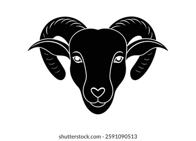 ram headd clipart vector illustration