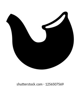 Ram horn Shofar icon vector